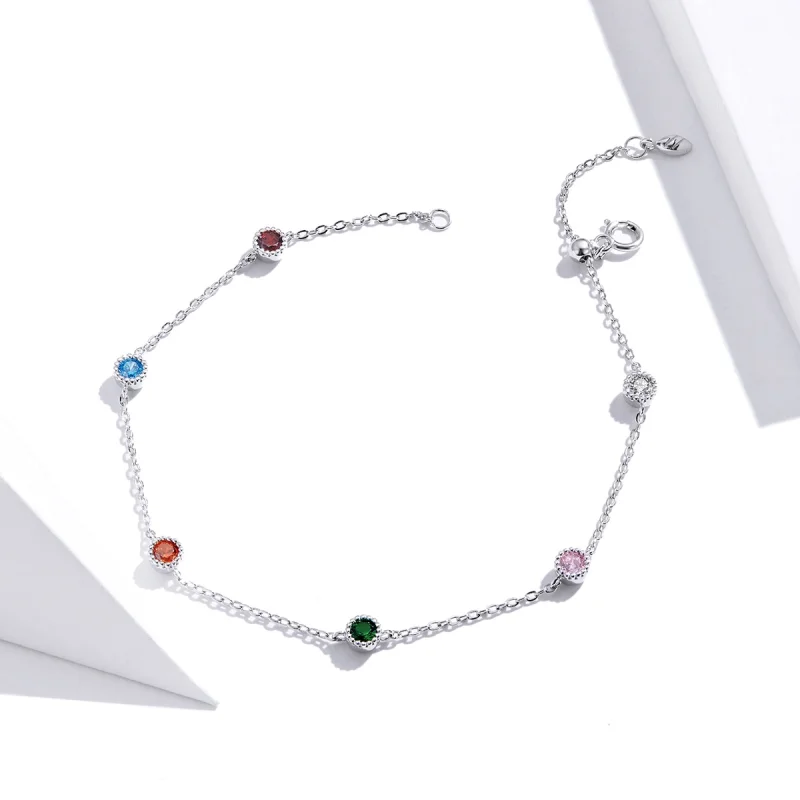 (Bild für) Silberfarbenes Sommerarmband im Pandora-Stil - SCB184 - Ansicht 2