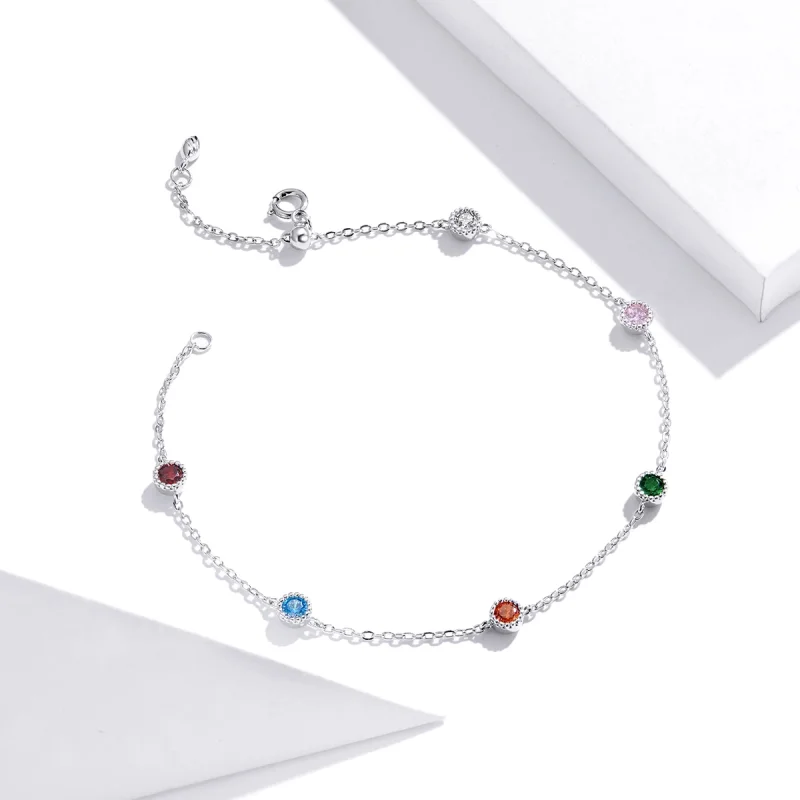 (Bild für) Silberfarbenes Sommerarmband im Pandora-Stil - SCB184 - Ansicht 3