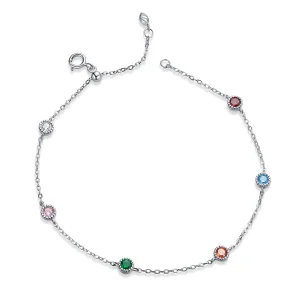 (Bild für) Silberfarbenes Sommerarmband im Pandora-Stil - SCB184