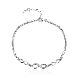 (Bild für) Silbernes Endless Elegance Slider-Armband im Pandora-Stil - SCB037