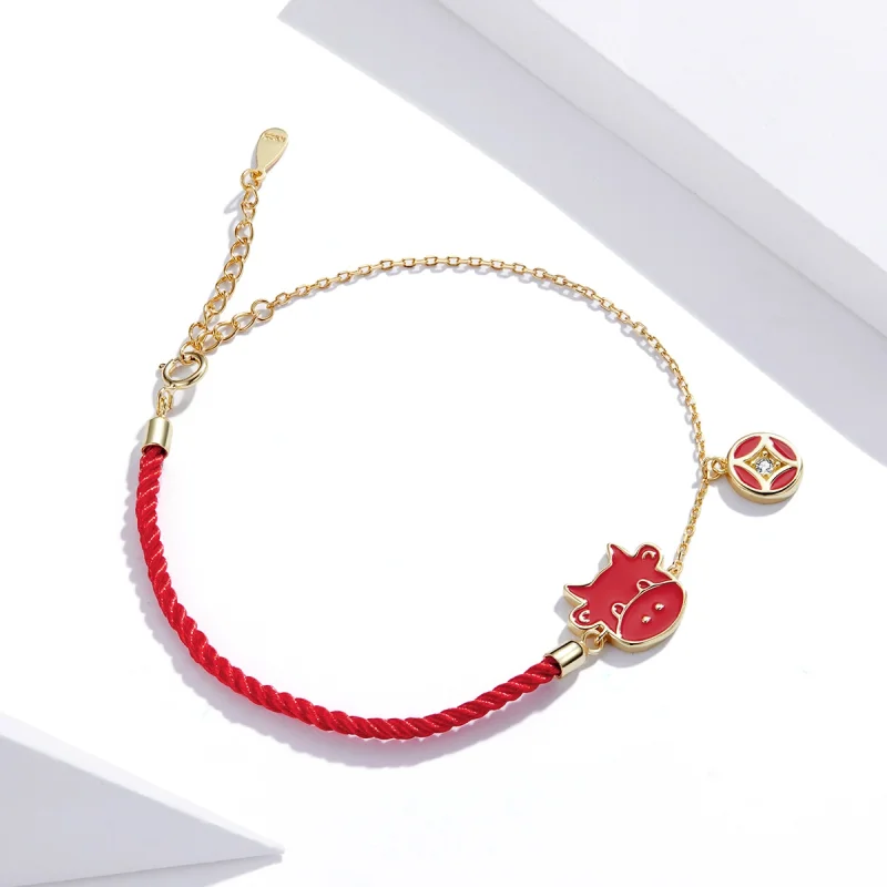 (Bild für) Stier-Armband im Pandora-Stil - SCB207 - Ansicht 4