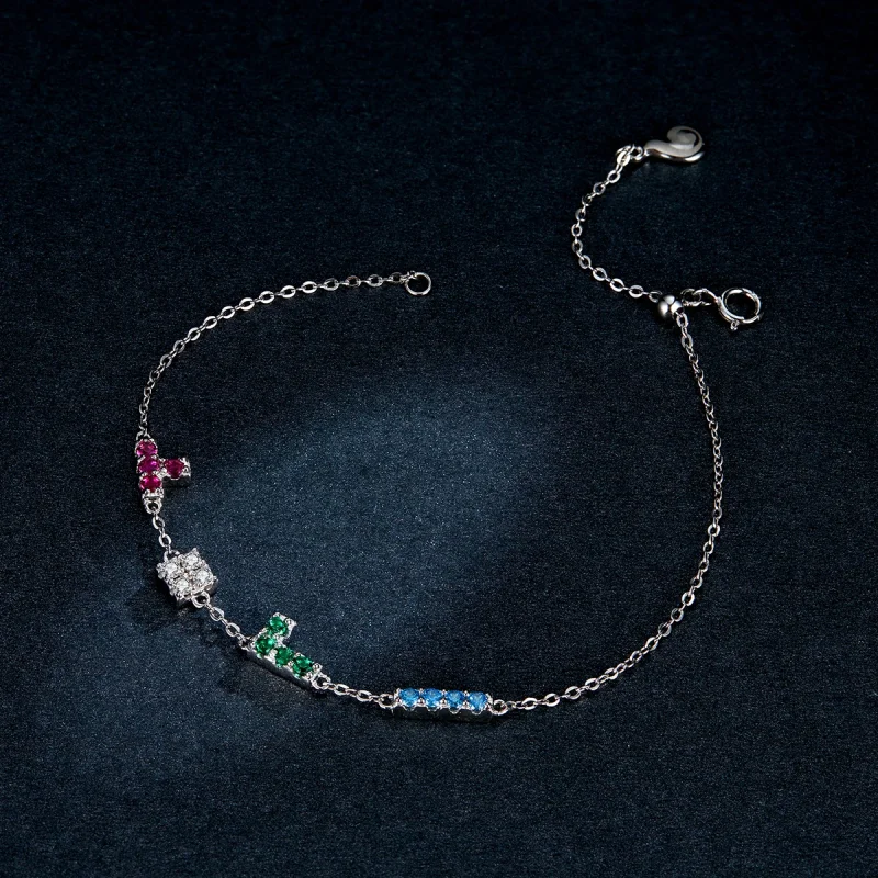 (Bild für) Tetris-Armband im Pandora-Stil - BSB040 - Ansicht 5