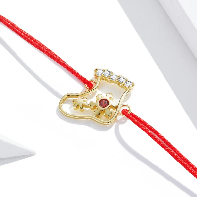 (Bild für) Weihnachtssocken-Armband im Pandora-Stil - SCB225 - Ansicht 4