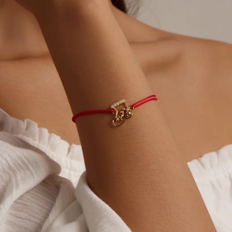 (Bild für) Weihnachtssocken-Armband im Pandora-Stil - SCB225 - Ansicht 7