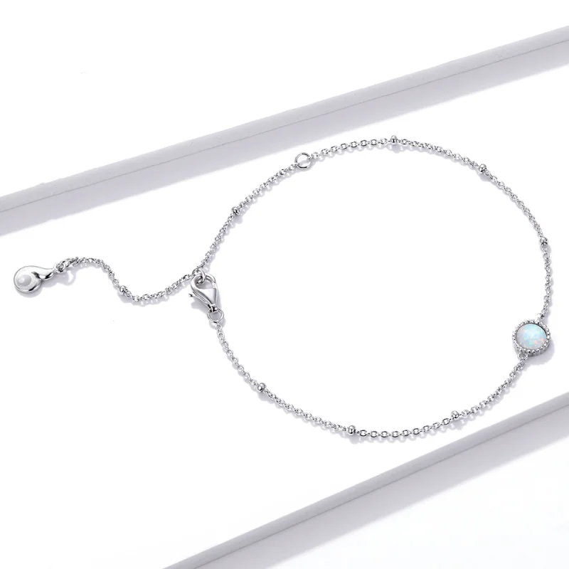 (Bild für) Wunderschönes Opal-Armband im Pandora-Stil aus Silber - BSB054 - Ansicht 3