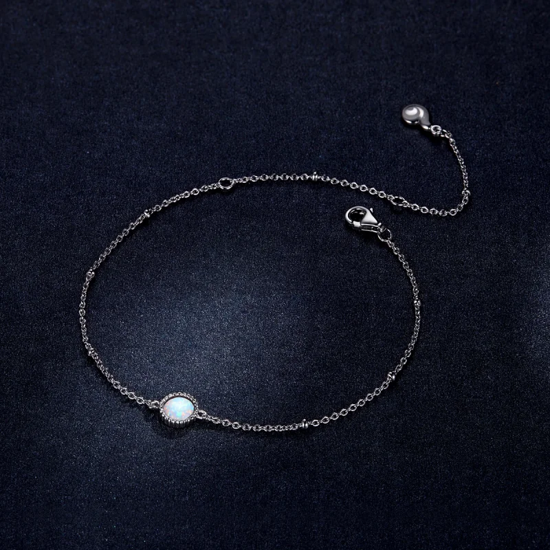 (Bild für) Wunderschönes Opal-Armband im Pandora-Stil aus Silber - BSB054 - Ansicht 5