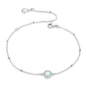 (Bild für) Wunderschönes Opal-Armband im Pandora-Stil aus Silber - BSB054
