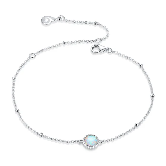 (Bild für) Wunderschönes Opal-Armband im Pandora-Stil aus Silber - BSB054