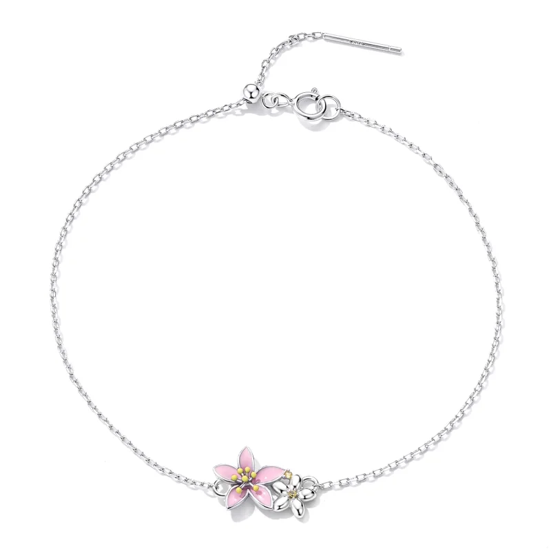 (Bild für) Wunderschönes Sakura-Armband im Pandora-Stil - SCB232 - Ansicht 2