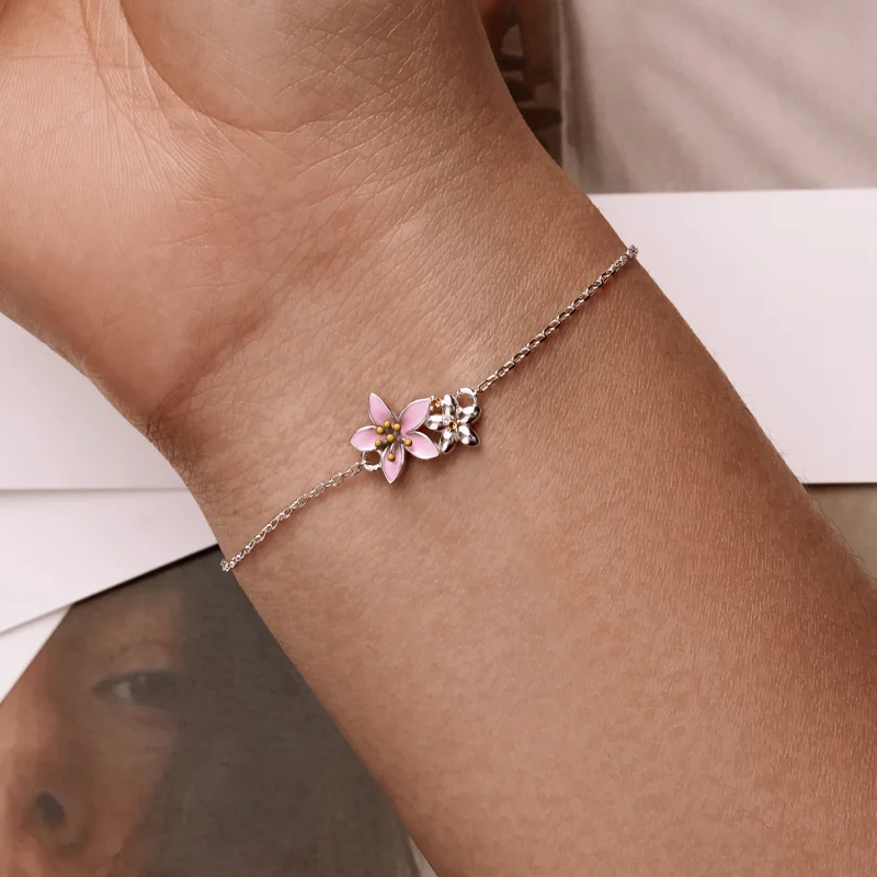 (Bild für) Wunderschönes Sakura-Armband im Pandora-Stil - SCB232 - Ansicht 7