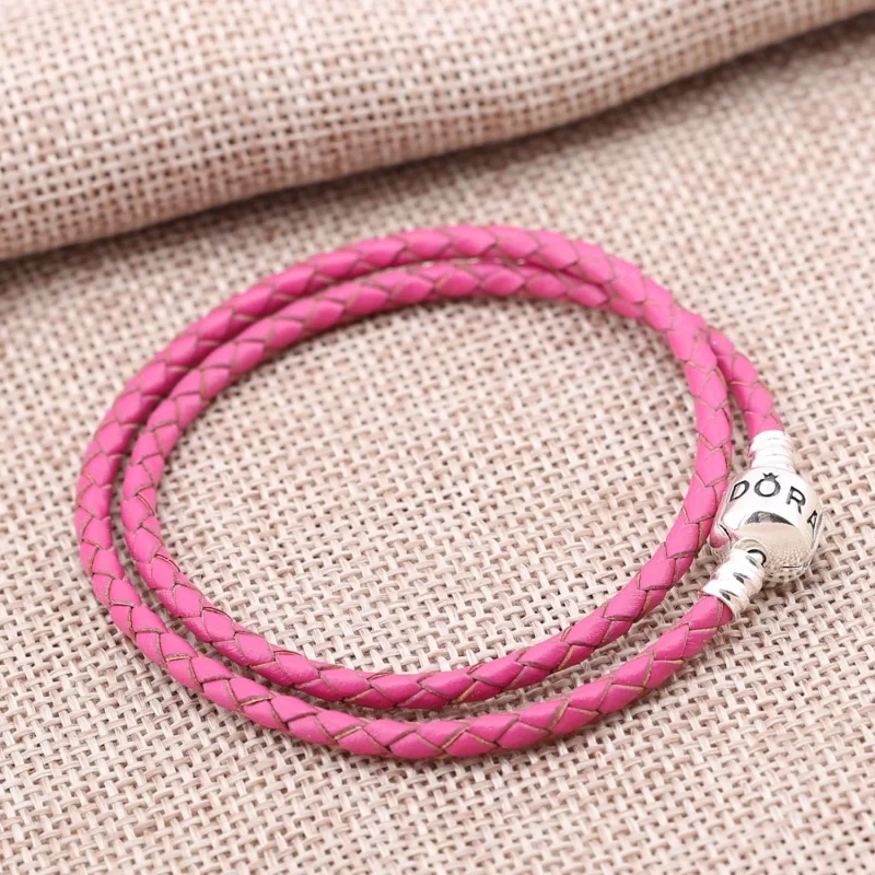 (Bild für) Lederarmband Rosa Pandora - 590705CDB-R - Ansicht 2