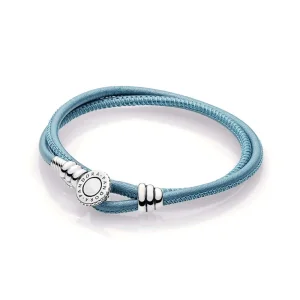 (Bild für) Pandora Armband Leder Türkis - 597194CTQ-D