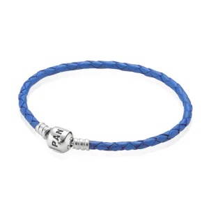 (Bild für) PANDORA Blaues Einzellederarmband - 590705CRD-B
