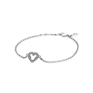 (Bild für) PANDORA Disney, Mickey Silhouette Armband, klare CZ - 590512CZ
