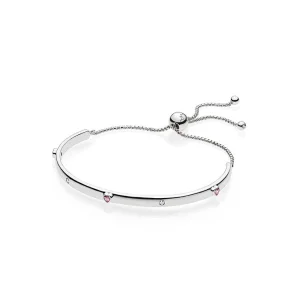 (Bild für) PANDORA Explosion of Love Armreif, Fancy Fuchsia Pink Clear CZ - 596585FPC