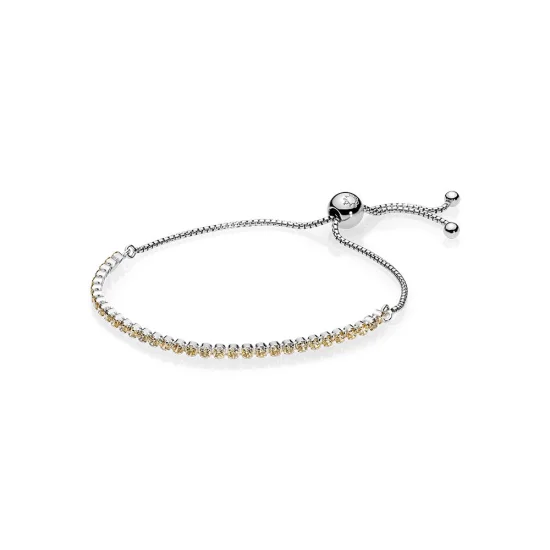 (Bild für) PANDORA Golden Sparkling Strang Armband, goldfarbener CZ - 590524CCZ