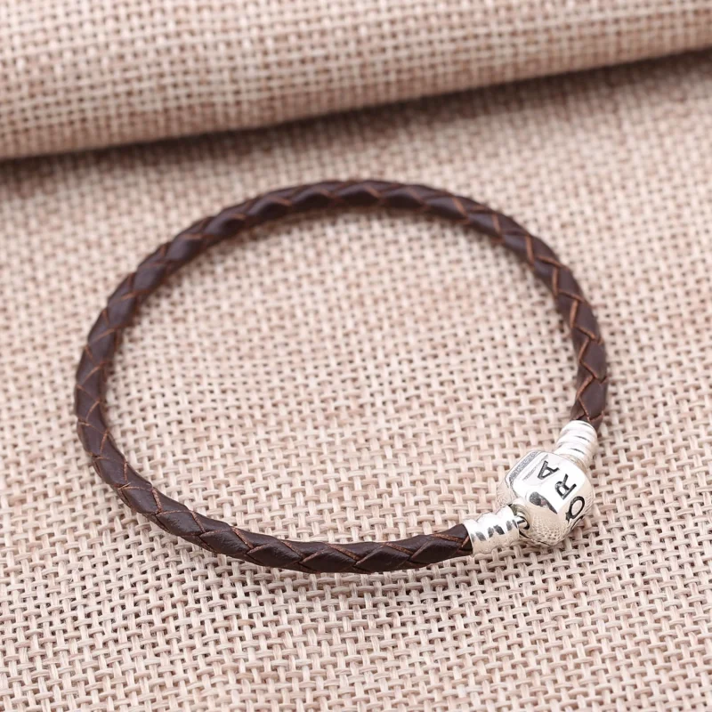 (Bild für) Pandora Lederarmband Braun - 590705CRD-M - Ansicht 2
