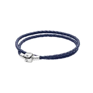 (Bild für) Pandora Lederarmband Dunkelblau - 590705CDB-D