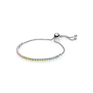 (Bild für) PANDORA Mehrfarbiges funkelndes Strangarmband, mehrfarbige CZ - 590524PCZMX