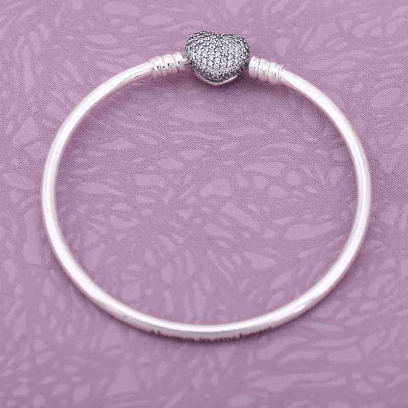 (Bild für) PANDORA Moments Always In My Heart Silberarmreif - 590722CZ - Ansicht 2
