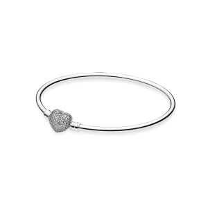 (Bild für) PANDORA Moments Always In My Heart Silberarmreif - 590722CZ