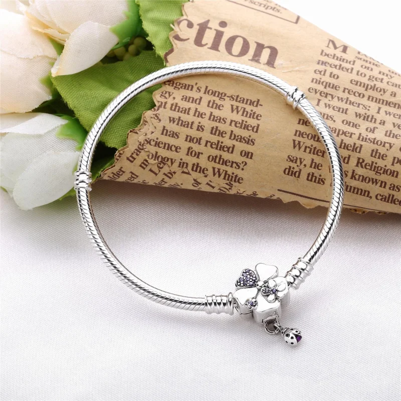(Bild für) PANDORA Moments Silberarmband, Wildblumenwiese-Verschluss - 597124NLC - Ansicht 2