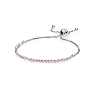(Bild für) PANDORA Pink Sparkling Strang Armband, Pink CZ - 590524PCZ