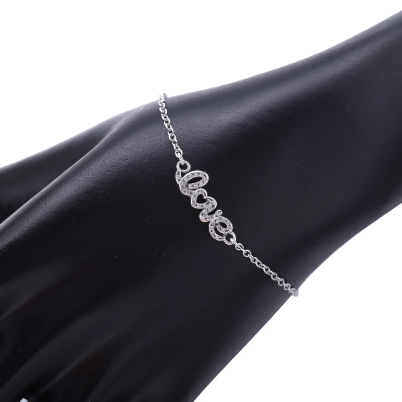 (Bild für) PANDORA Signature of Love Armband, klare CZ - 590510CZ - Ansicht 3