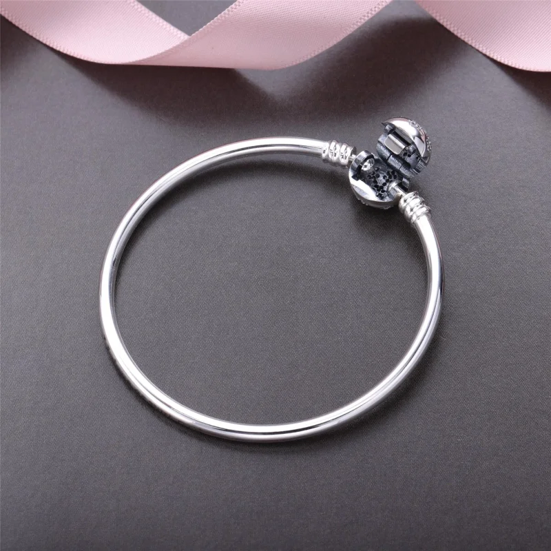 (Bild für) PANDORA Unique Snowflake Moments Silberarmreif - 590740CZ - Ansicht 3