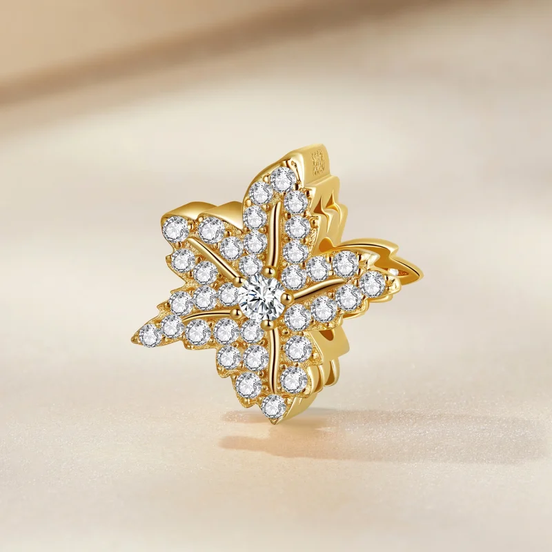 (Bild für) Ahornblatt-Charm im Pandora-Stil - BSC673 - Ansicht 2