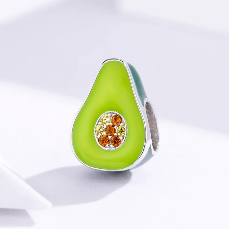 (Bild für) Avocado-Charm im Pandora-Stil - BSC129 - Ansicht 2
