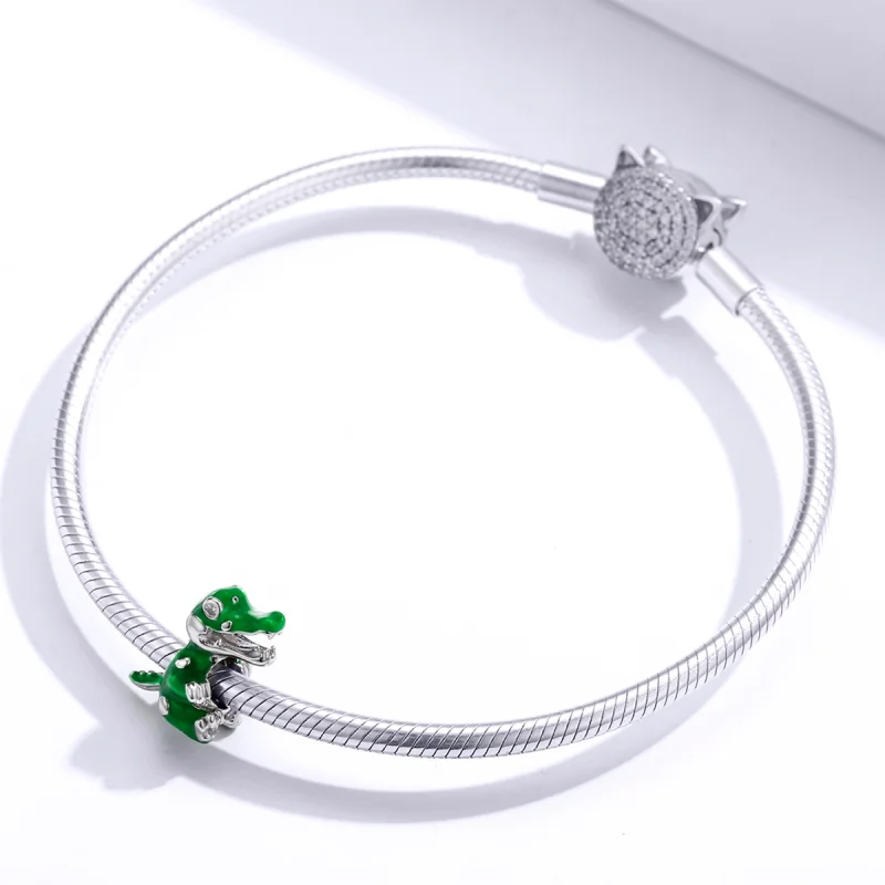 (Bild für) Baby-Krokodil-Charm im Pandora-Stil - BSC190 - Ansicht 3