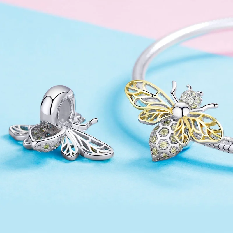 (Bild für) Bienen-Charm im Pandora-Stil - BSC067 - Ansicht 4