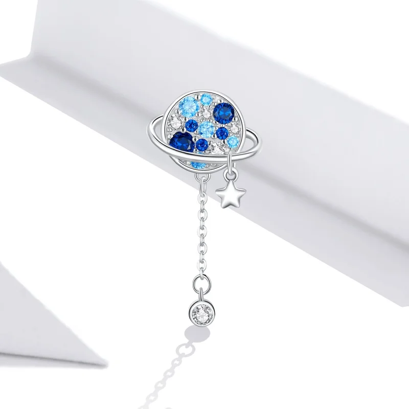 (Bild für) Blauer Planet-Charm im Pandora-Stil - BSC365 - Ansicht 2
