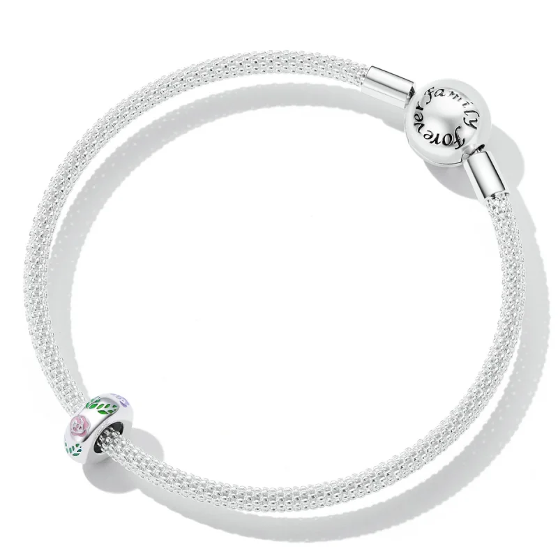(Bild für) Blumen-Doodle-Charm im Pandora-Stil - BSC596 - Ansicht 5