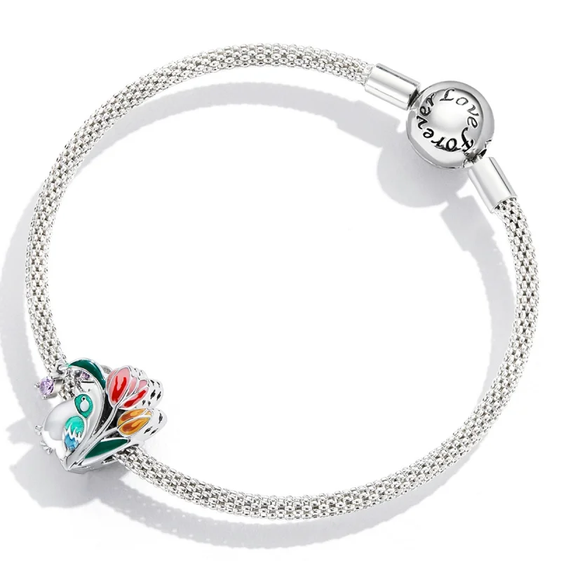 (Bild für) Blumen und Vögel im Pandora-Stil - SCC2193 - Ansicht 4