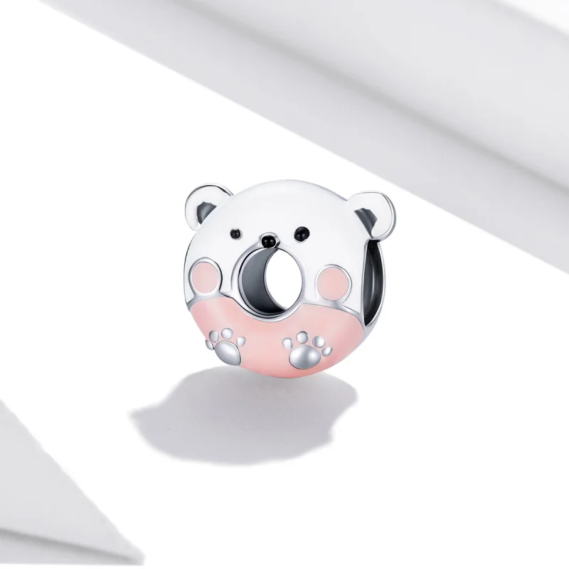 (Bild für) Bären-Donuts-Charm im Pandora-Stil - SCC1876 - Ansicht 2