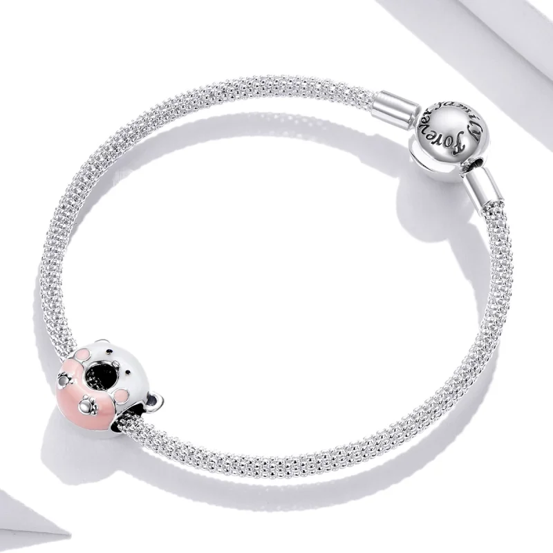(Bild für) Bären-Donuts-Charm im Pandora-Stil - SCC1876 - Ansicht 3