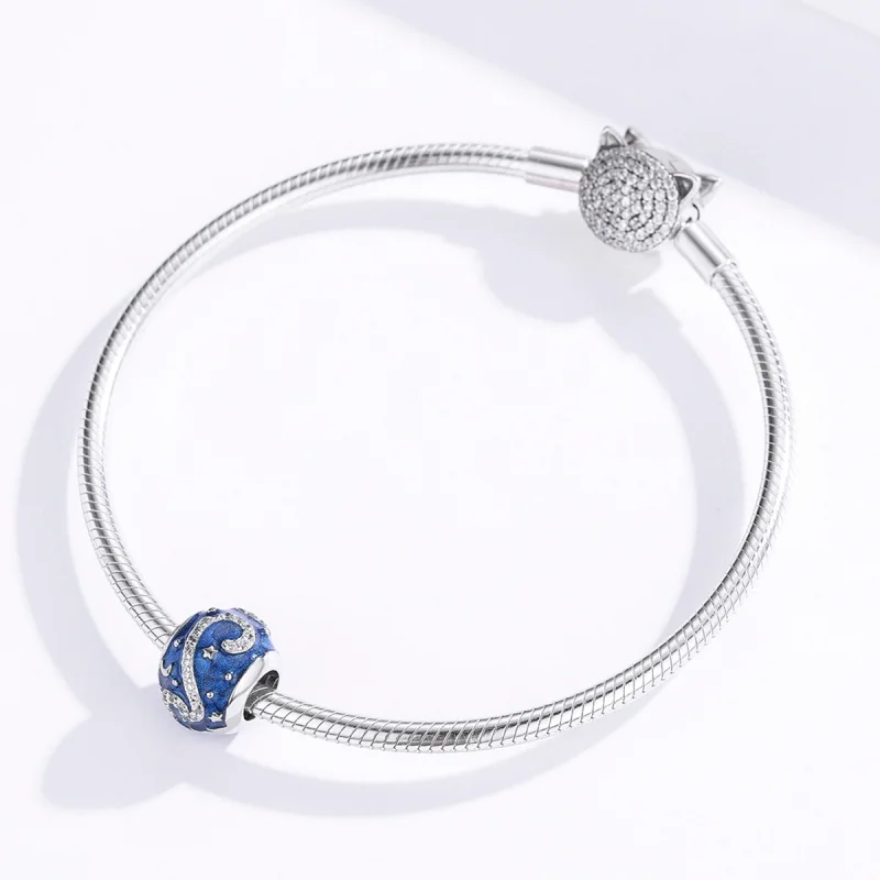 (Bild für) Brillanter Sternenhimmel-Charm im Pandora-Stil - SCC1387 - Ansicht 3