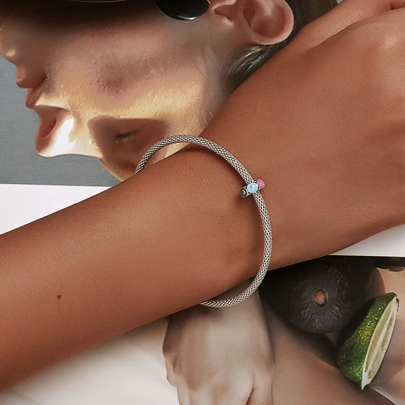 (Bild für) Bunter Dämonenauge-Abstandshalter-Charm im Pandora-Stil - SCC2129 - Ansicht 6