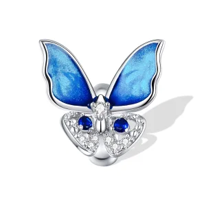 (Bild für) Buntes Schmetterlings-Charm aus Silber im Pandora-Stil - BSC405
