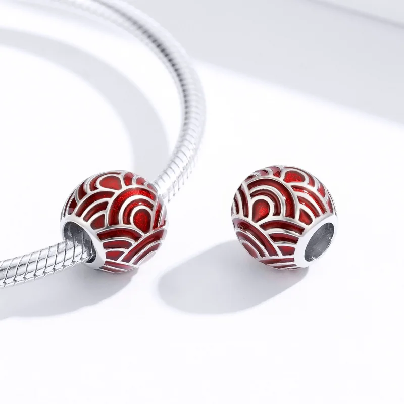 (Bild für) Buntes Silber-Charm im Pandora-Stil - BSC133 - Ansicht 2