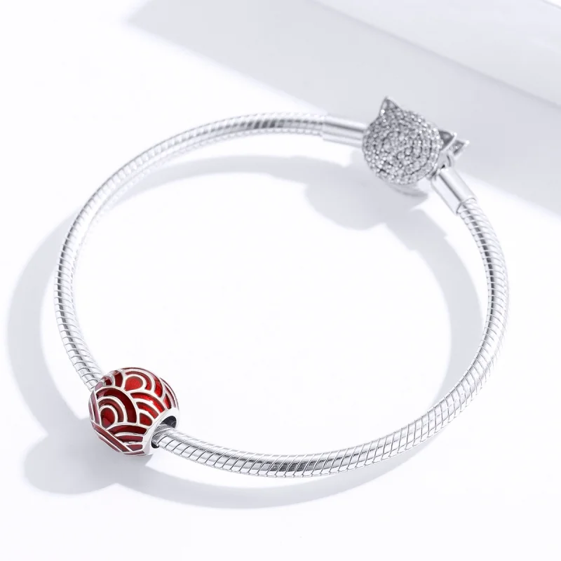 (Bild für) Buntes Silber-Charm im Pandora-Stil - BSC133 - Ansicht 4