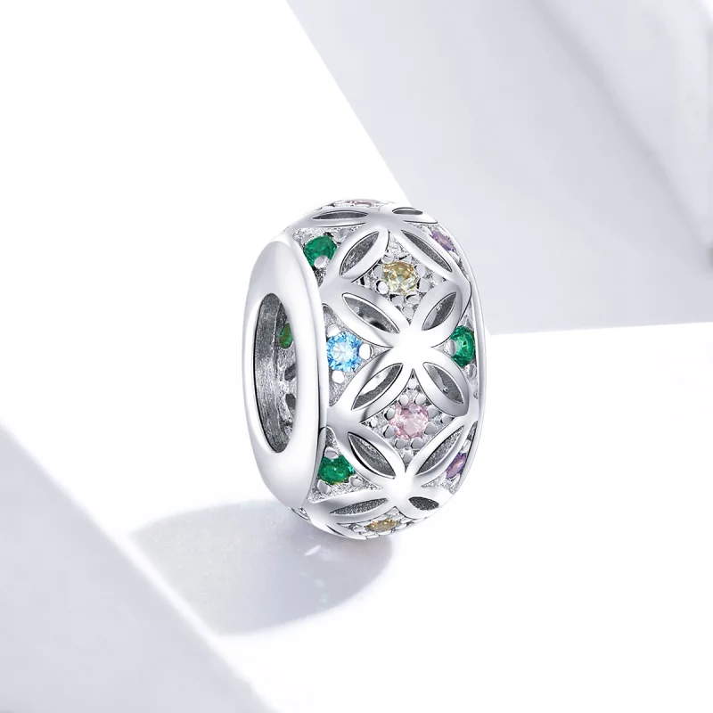 (Bild für) Buntes Silber-Charm im Pandora-Stil - BSC224 - Ansicht 2