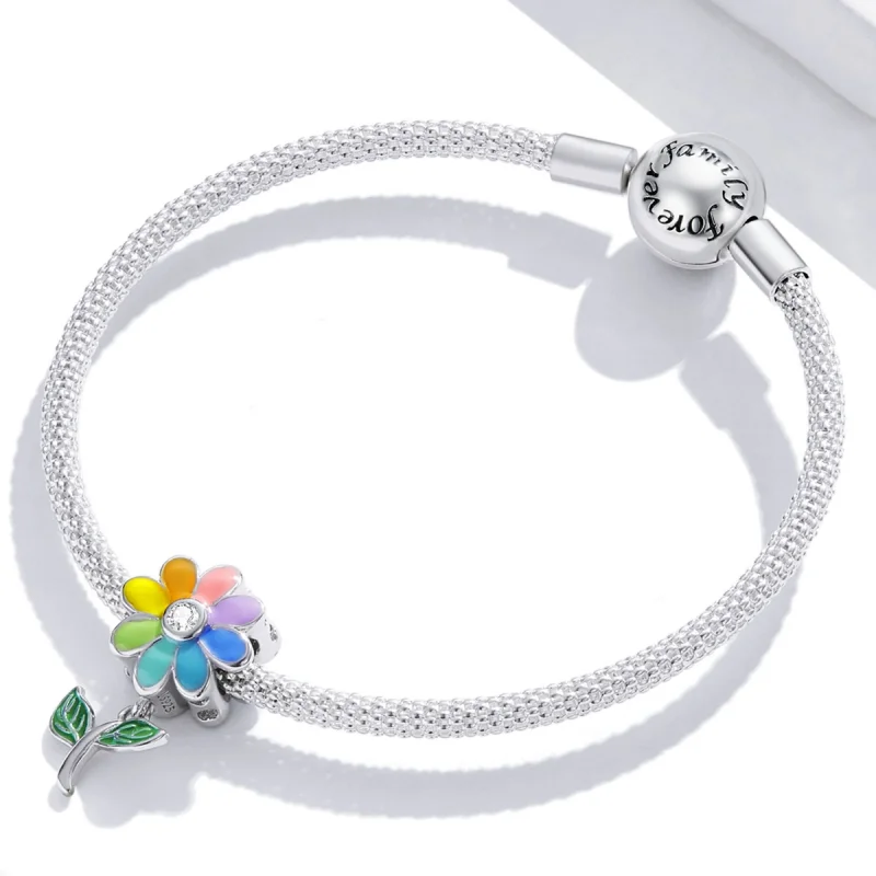 (Bild für) Buntes Sonnenblumen-Charm im Pandora-Stil - SCC2088 - Ansicht 3