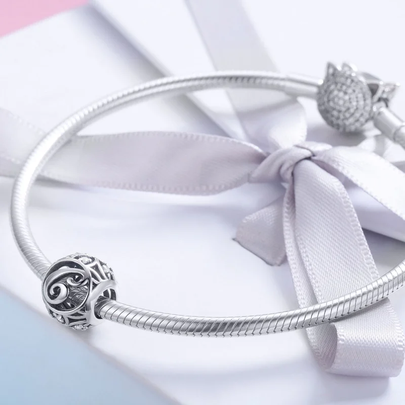 (Bild für) Charm-Anhänger „Buchstabe C“ im Pandora-Stil - SCC738-C - Ansicht 4