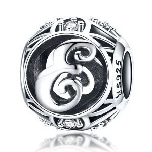 (Bild für) Charm-Anhänger „Buchstabe E“ im Pandora-Stil - SCC738-E