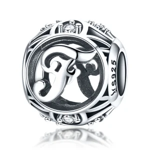 (Bild für) Charm-Anhänger „Buchstabe F“ im Pandora-Stil - SCC738-F