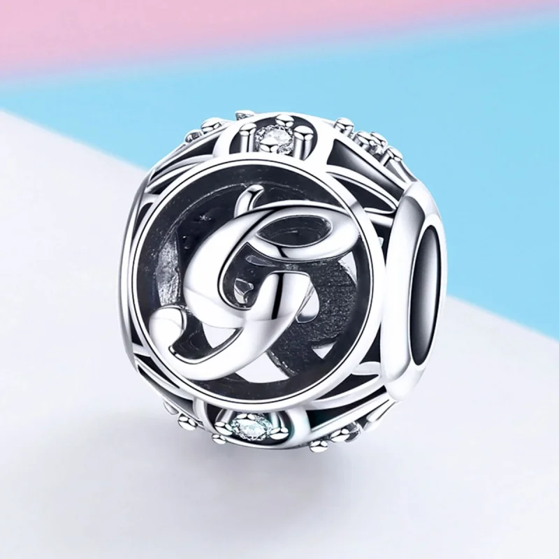 (Bild für) Charm-Anhänger „Buchstabe G“ im Pandora-Stil - SCC738-G - Ansicht 2