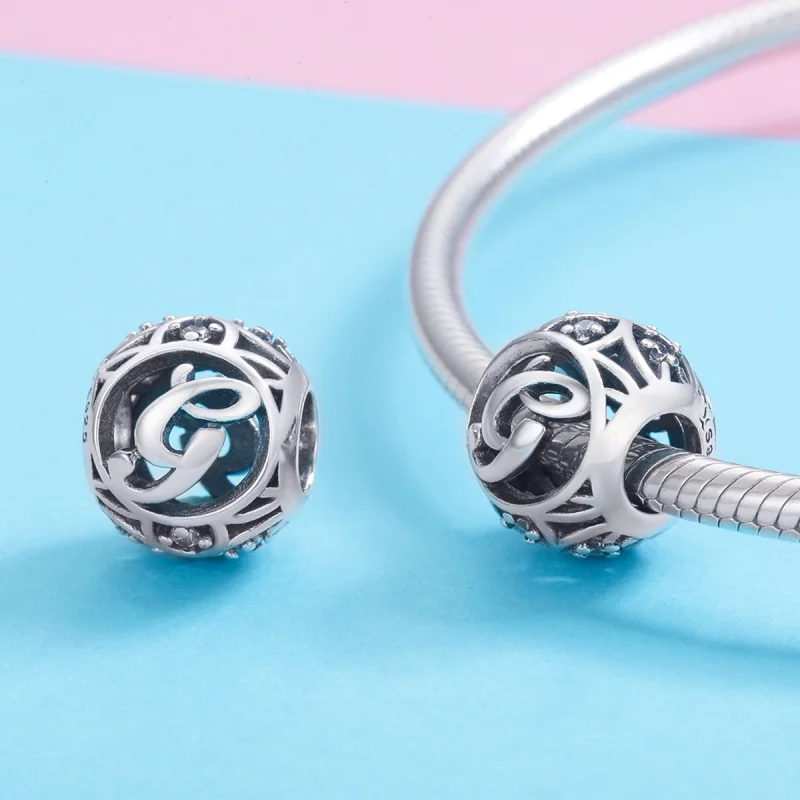 (Bild für) Charm-Anhänger „Buchstabe G“ im Pandora-Stil - SCC738-G - Ansicht 3